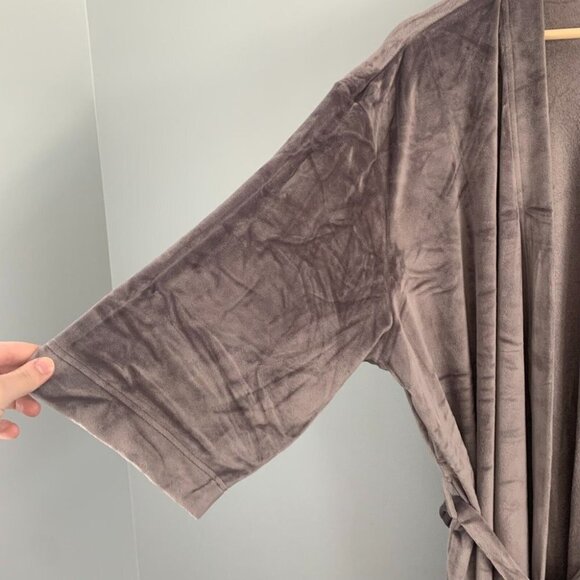 Splendid Womens Robe House Coat Plush NWT Purple Velour  Belted Lounge 1X 2X 3X - Picture 2 of 14